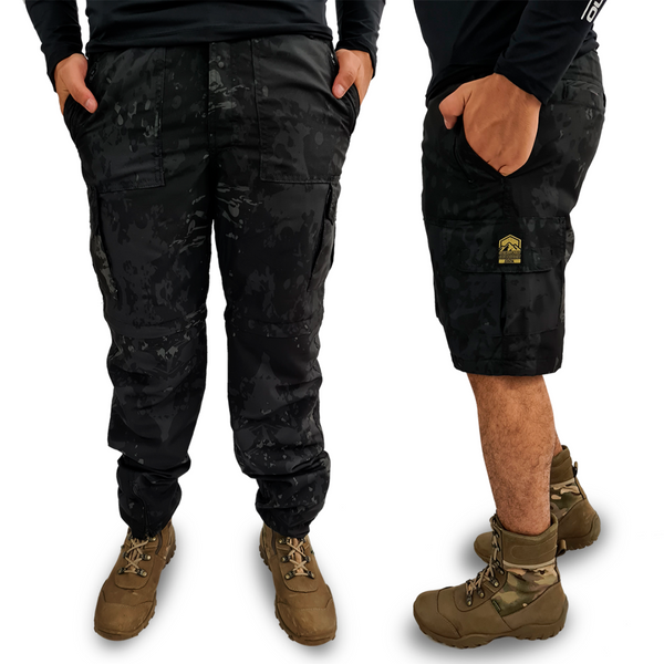 Brk Men's Convertible Fishing Pants Camo Dark Green Brk Fishing