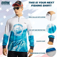 Brk Men's Long Sleeve Fishing Shirt Camo Black Bass UPF 30+ Sun Protection