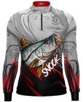 Brk Men’s Long Sleeve Fishing Shirt Snook UPF 30+ Sun Protection